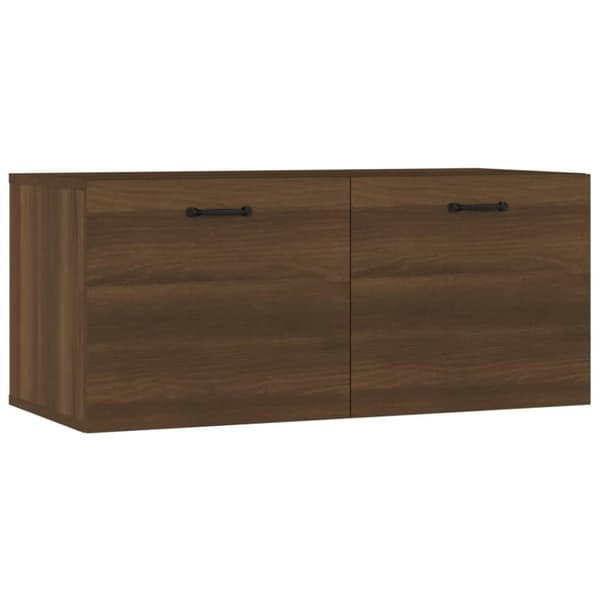 vidaXL vægskab 80x36,5x35 cm konstrueret træ brun egetræsfarve
