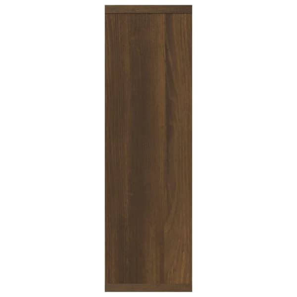 vidaXL væghylde 85x16x52,5 cm konstrueret træ brun egetræsfarve