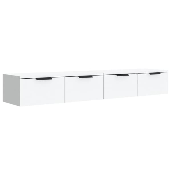 vidaXL vægskabe 2 stk. 68x30x20 cm konstrueret træ hvid