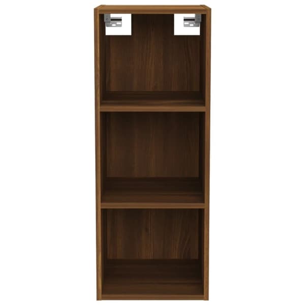 vidaXL vægskab 34,5x32,5x90 cm konstrueret træ brun egetræsfarve