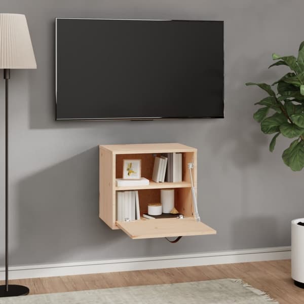 vidaXL vægskab 40x30x35 cm massivt fyrretræ