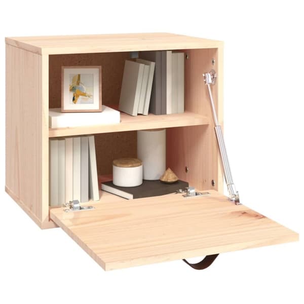 vidaXL vægskab 40x30x35 cm massivt fyrretræ