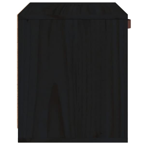 vidaXL vægskab 40x30x35 cm massivt fyrretræ sort