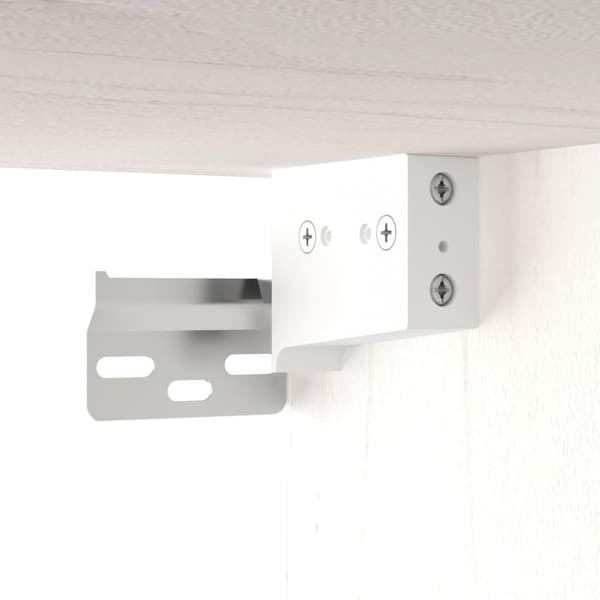vidaXL vægskab 60x30x35 cm massivt fyrretræ hvid
