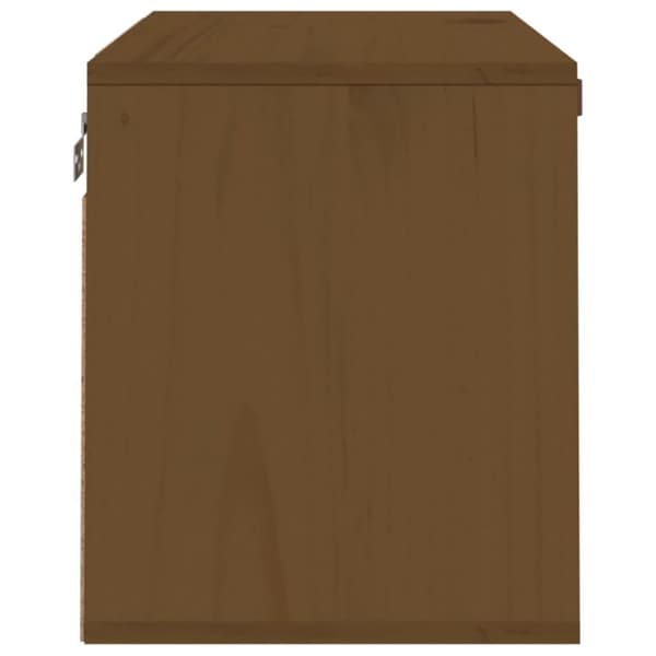 vidaXL Seinäkaappi hunajanruskea 60x30x35 cm täysi mänty