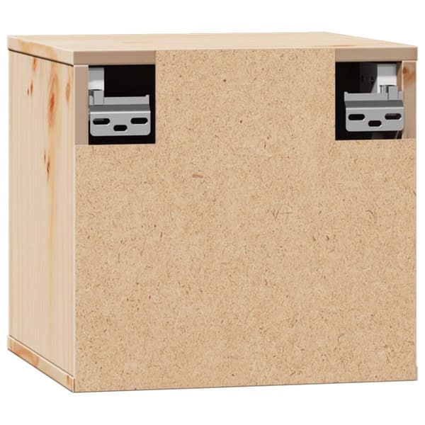 vidaXL vægskab 31,5x30x30 cm massivt fyrretræ
