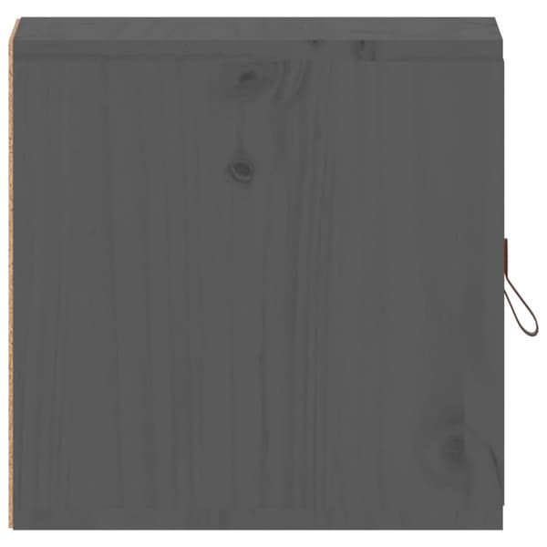 vidaXL vægskabe 2 stk. 31,5x30x30 cm massivt fyrretræ grå