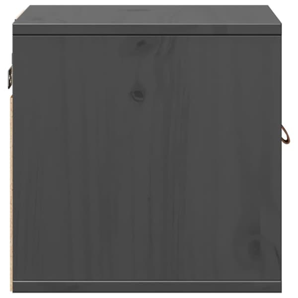 vidaXL vægskabe 2 stk. 31,5x30x30 cm massivt fyrretræ grå