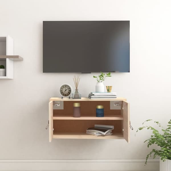 vidaXL vægskab 60x30x30 cm massivt fyrretræ