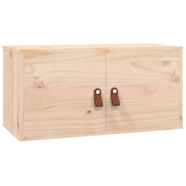vidaXL Seinäkaapit 2 kpl 60x30x30 cm täysi mänty