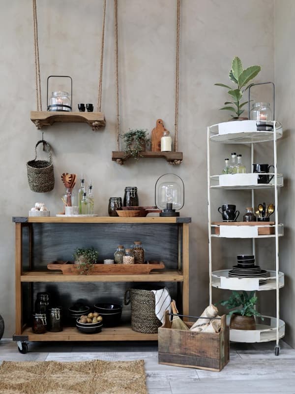 Hylla Gunga m jutesnöre Chic Antique