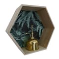 Miniatyrbild 2 av 3: Hexagonal hylla i trä 30 x 26 x 10 cm