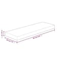 Miniatyrbilde 4 av 5: vidaXL Hylleplate 60x20x4 cm ubehandlet heltre eik
