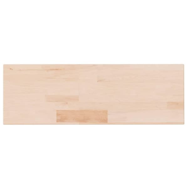vidaXL Hylleplate 60x20x2,5 cm ubehandlet heltre eik