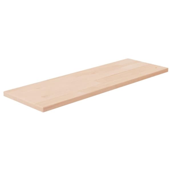 vidaXL Hyllplan 60x20x1,5 cm obehandlad massiv ek