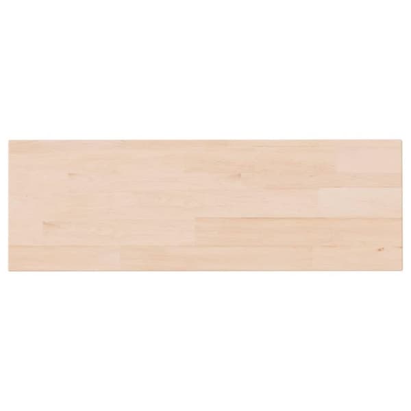 vidaXL Hyllplan 60x20x1,5 cm obehandlad massiv ek
