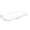 Miniatyrbilde 4 av 5: vidaXL Hylleplate 40x20x4 cm ubehandlet heltre eik