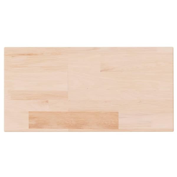 vidaXL Hylleplate 40x20x4 cm ubehandlet heltre eik