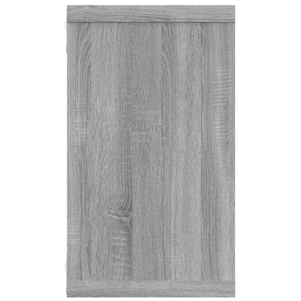 vidaXL væghylder 4 stk. 80x15x26,5 cm konstrueret træ grå sonoma-eg