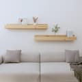 Pikkukuva 11 / 11: vidaXL Seinähyllyt 2 kpl 80x12x9 cm täysi mänty