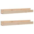 Pikkukuva 1 / 11: vidaXL Seinähyllyt 2 kpl 80x12x9 cm täysi mänty