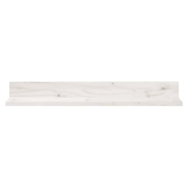 vidaXL væghylder 2 stk. 80x11x9 cm massivt fyrretræ hvid