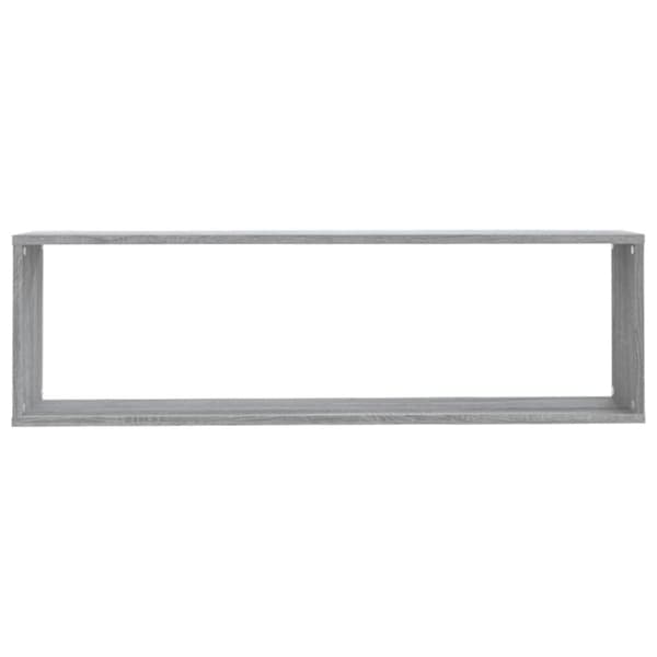vidaXL Seinäkuutiohyllyt 4 kpl harmaa Sonoma 100x15x30 cm tekninen puu