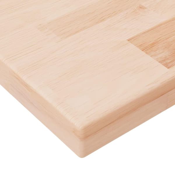 vidaXL hyldeplade 100x20x2,5 cm ubehandlet massivt egetræ