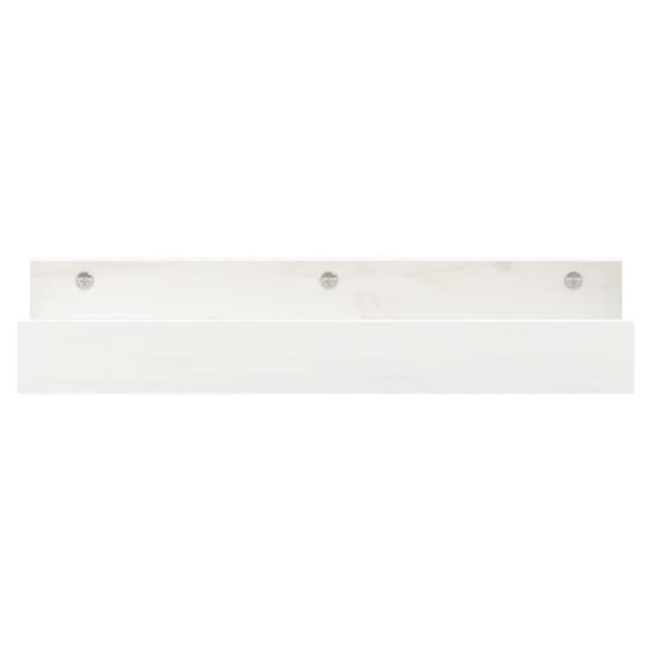vidaXL væghylder 2 stk. 50x12x9 cm massivt fyrretræ hvid