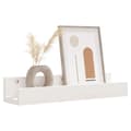 Miniatyrbillede 7 af 11: vidaXL væghylder 2 stk. 50x12x9 cm massivt fyrretræ hvid
