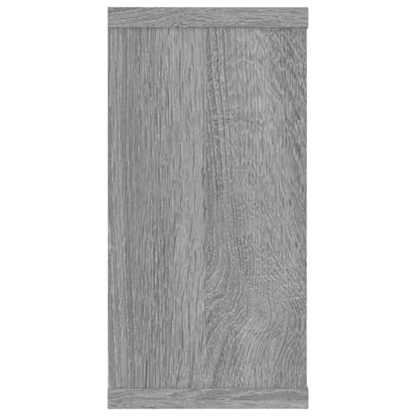 vidaXL Vägghylla kubformad 4 st Grå sonoma 100x15x30cm konstruerat trä