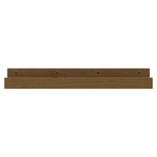 vidaXL Väggskåp 2 st honungsbrun 80x12x9 cm massiv furu