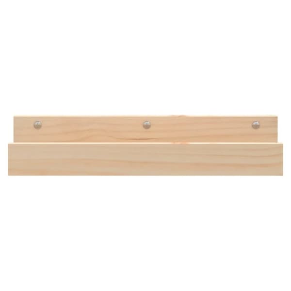 vidaXL Väggskåp 2 st 50x12x9 cm massiv furu