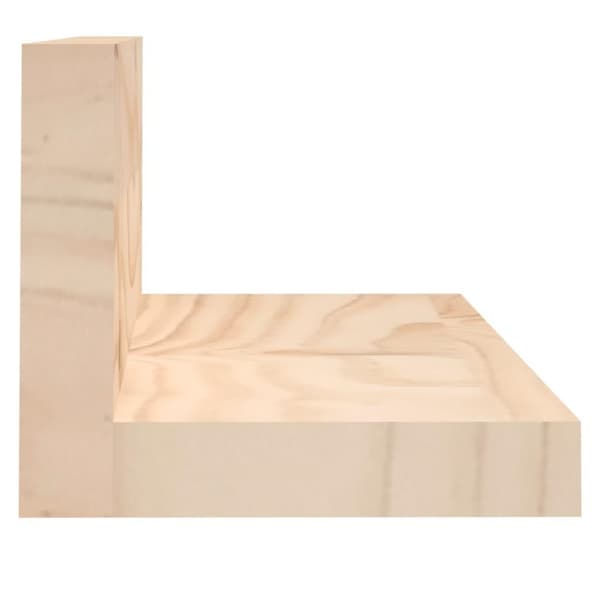 vidaXL Väggskåp 2 st 50x11x9 cm massiv furu