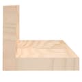 Miniatyrbilde 3 av 8: vidaXL Väggskåp 2 st 50x11x9 cm massiv furu