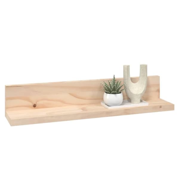 vidaXL Väggskåp 2 st 50x11x9 cm massiv furu