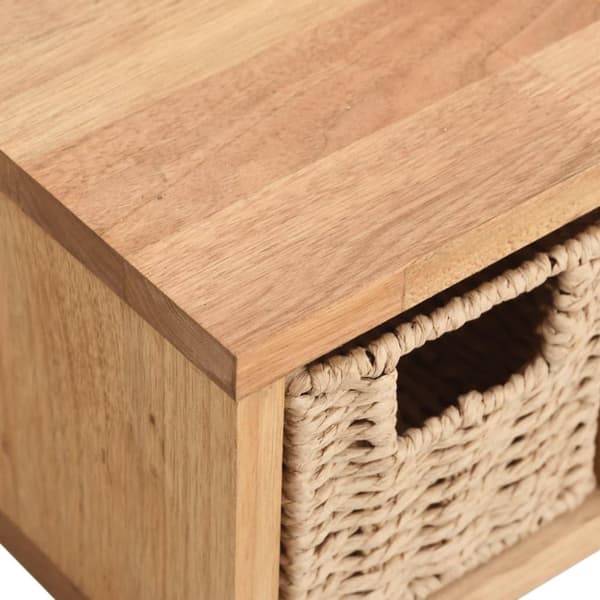 vidaXL Vegghylle med kurver 62x18x16 cm heltre valnøtt