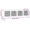Miniatyrbilde 5 av 7: vidaXL Vegghylle med kurver 62x18x16 cm heltre valnøtt