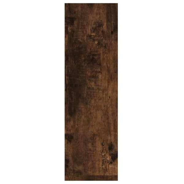 vidaXL Vegghyller 2 stk røkt eik 50x15x50 cm konstruert tre