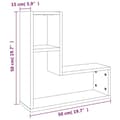 Miniatyrbilde 7 av 8: vidaXL Vegghyller 2 stk røkt eik 50x15x50 cm konstruert tre