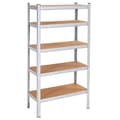 Miniatyrbild 1 av 4: Hylla - SPRINGOS - 5 hyllplan - Galvaniserad metall - 90 x 30 x 180 cm - Max. 875 kg