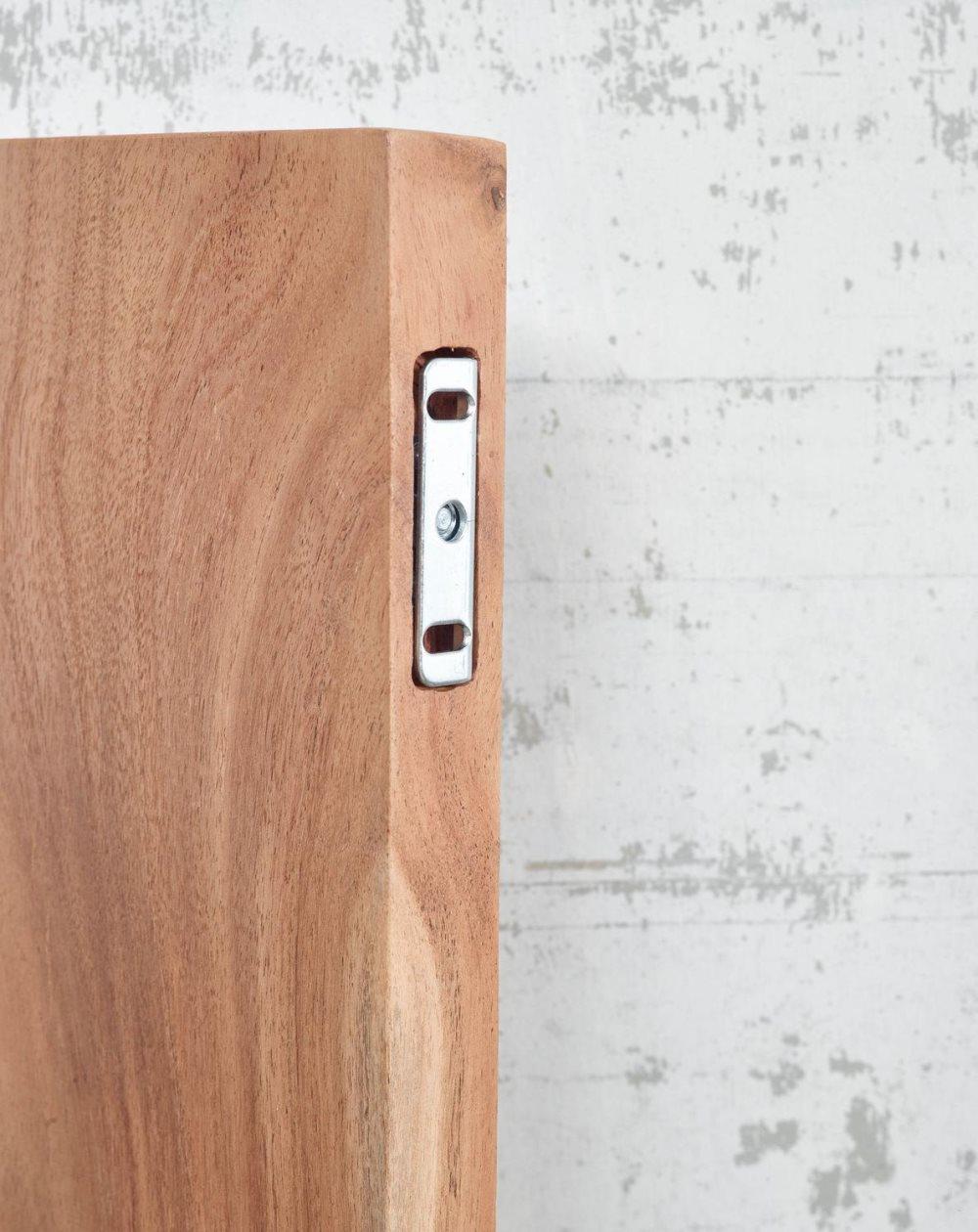 Rootz Wall Shelf Solid Acacia Wood with Tree Edge Design Floating