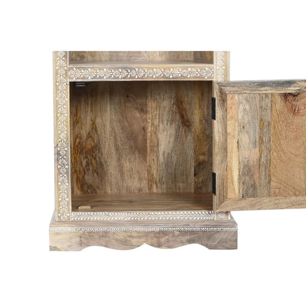 Boghandel DKD Home Decor Blå Hvid Multifarvet Natur Mangotræ Træ MDF 61 x 30 x 152 cm