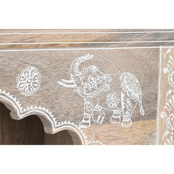 Boghandel DKD Home Decor Blå Hvid Multifarvet Natur Mangotræ Træ MDF 61 x 30 x 152 cm