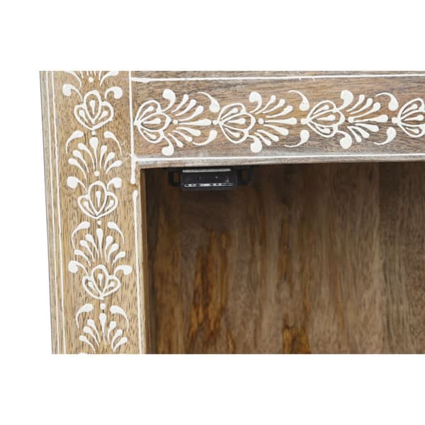 Boghandel DKD Home Decor Blå Hvid Multifarvet Natur Mangotræ Træ MDF 61 x 30 x 152 cm