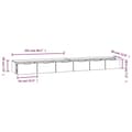 Miniatyrbillede 7 af 7: vidaXL vægskabe 2 stk. 102x30x20 cm konstrueret træ sort
