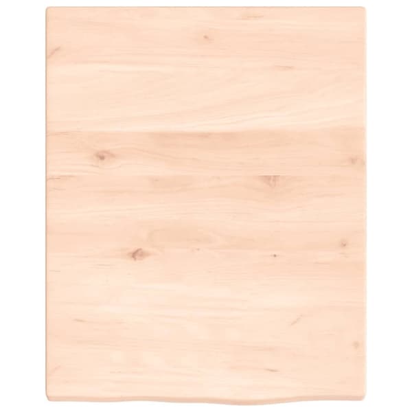 vidaXL væghylde 40x50x2 cm ubehandlet massivt egetræ