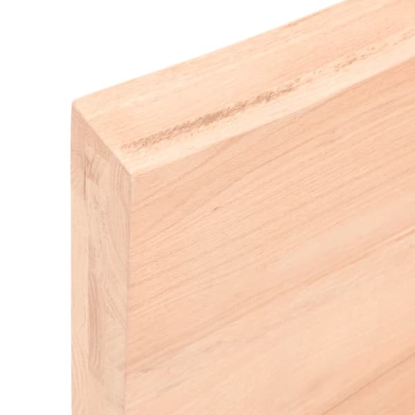 vidaXL væghylde 40x40x(2-6) cm ubehandlet massivt egetræ
