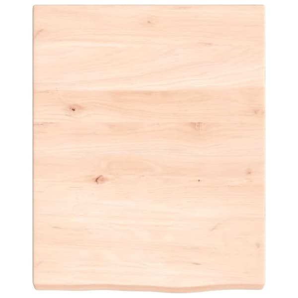 vidaXL væghylde 40x50x(2-4) cm ubehandlet massivt egetræ