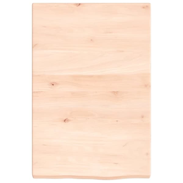 vidaXL væghylde 40x60x(2-4) cm ubehandlet massivt egetræ